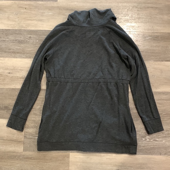 Isabel Maternity gray tunic zip-up hoodie size large - Picture 4 of 4
